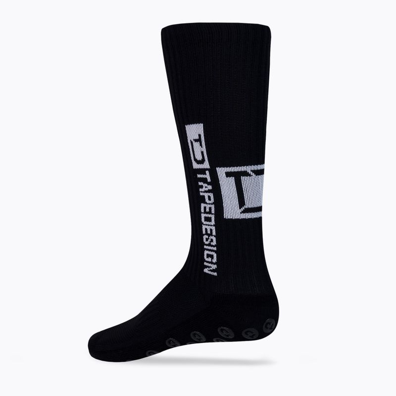 Vyriškos Tapedesign neslystančios futbolo kojinės juodos TAPEDESIGN BLACK 2