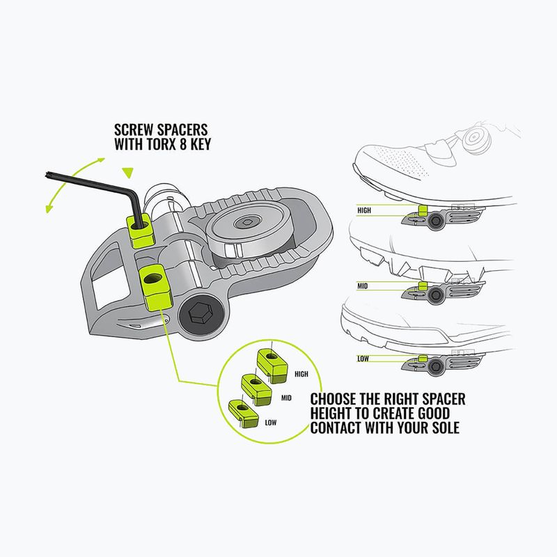 Dviračių pedalai magped Gravel 200Nm black 4