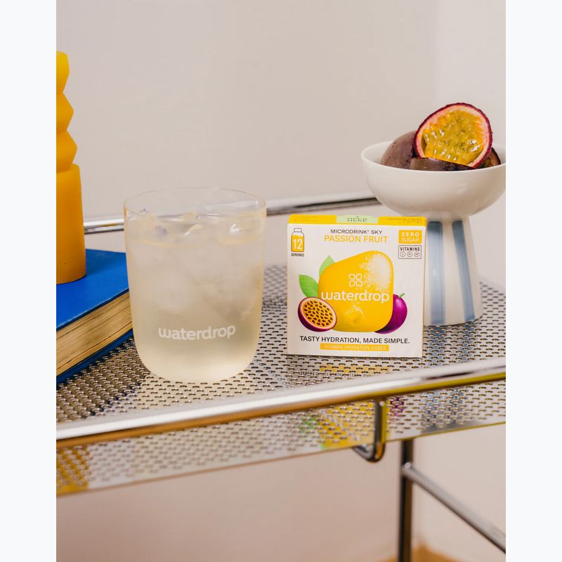 Izotoninis gėrimas waterdrop Microdrink Sky 12 kubelių pineberry passion fruit 5