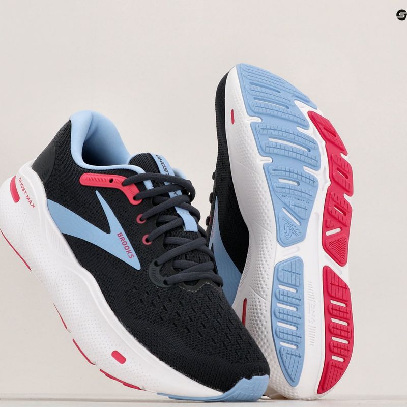 Moteriški bėgimo batai Brooks Ghost Max ebony/open air/lilac rose 12