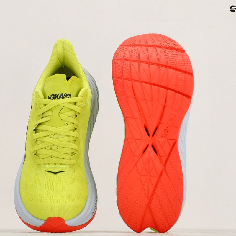 Moteriški bėgimo batai HOKA Carbon X 2 evening primrose/fiesta 10