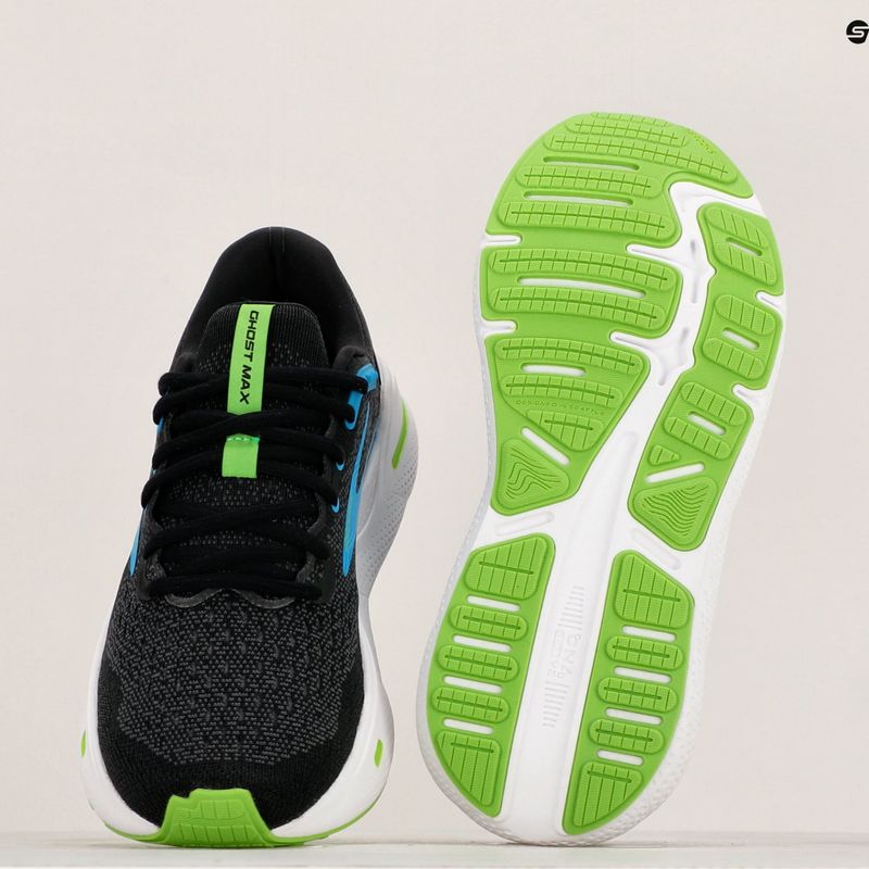 Vyriški bėgimo bateliai Brooks Ghost Max black/atomic blue/jasmine 12