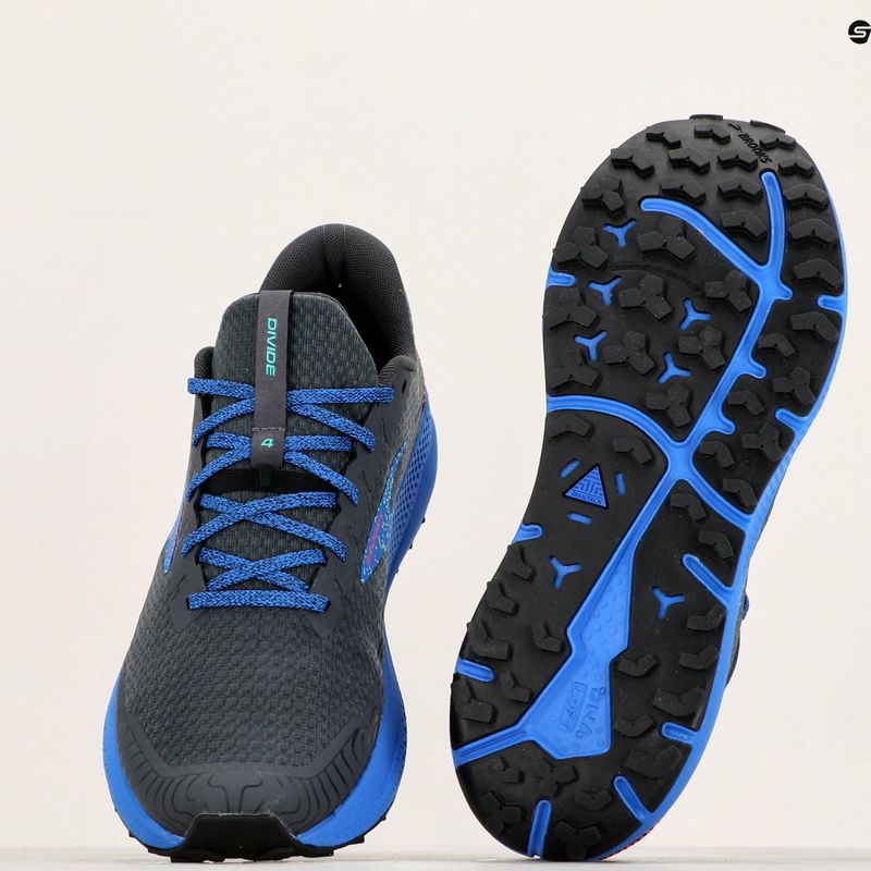 Vyriški bėgimo bateliai Brooks Divide 4 ebony/black/victoria blue 12