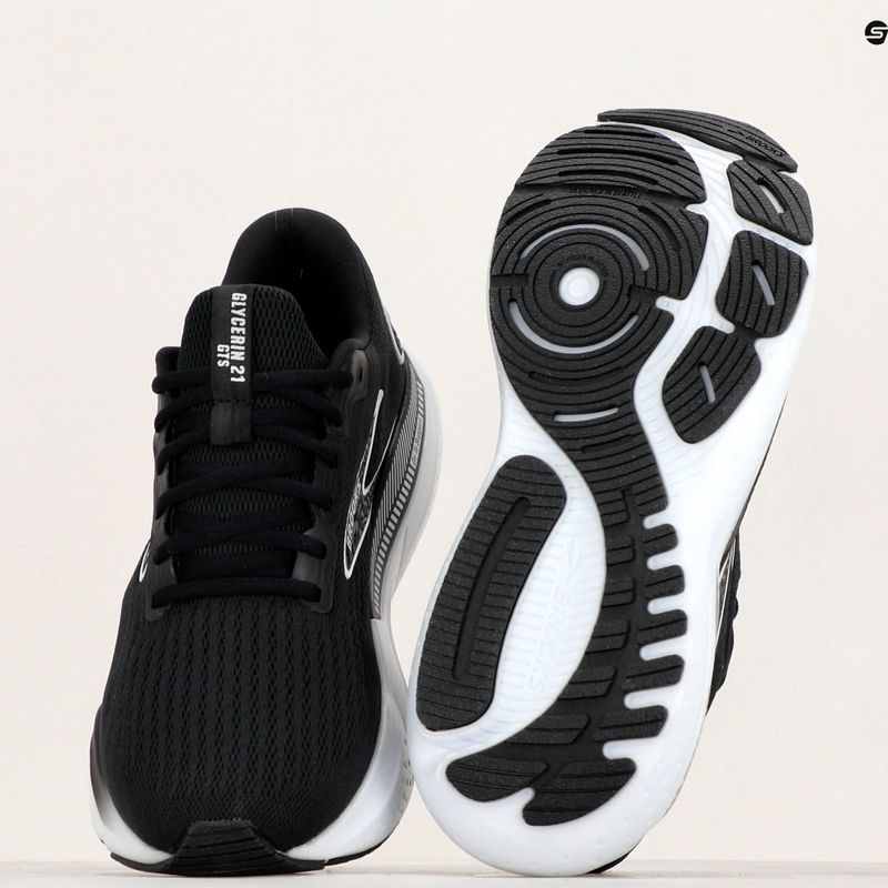 Vyriški bėgimo bateliai Brooks Glycerin GTS 21 black/grey/white 12