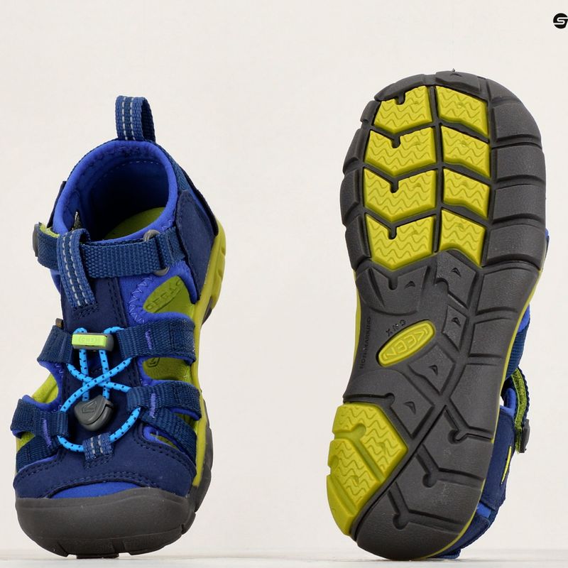 KEEN Seacamp II CNX blue depths/chartreuse vaikiški sandalai 9