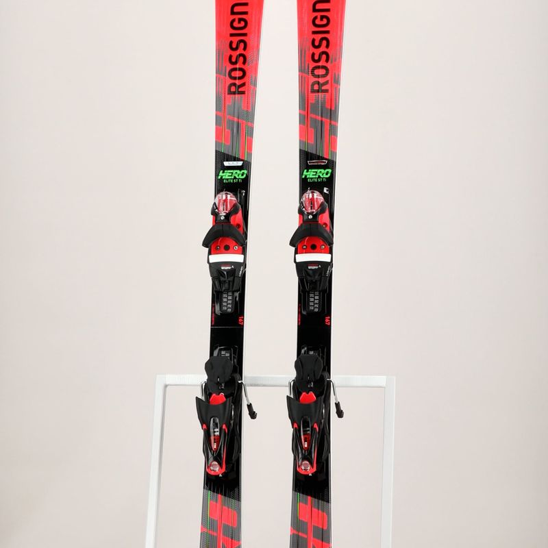 Kalnų slidės Rossignol Hero Elite ST TI K + apkaustai SPX14 black/red 8