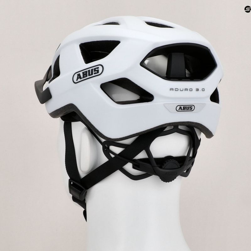Dviračio šalmas ABUS Aduro 3.0 polar white 9