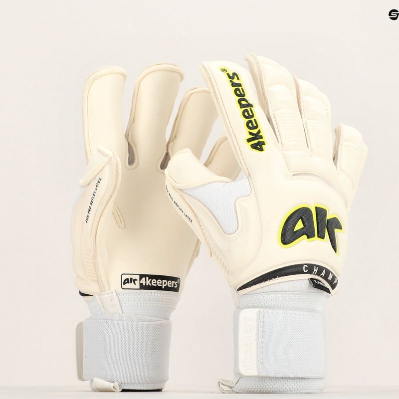 Vartininko pirštinės 4keepers Champ Carbo VI RF2G strap baltos 5