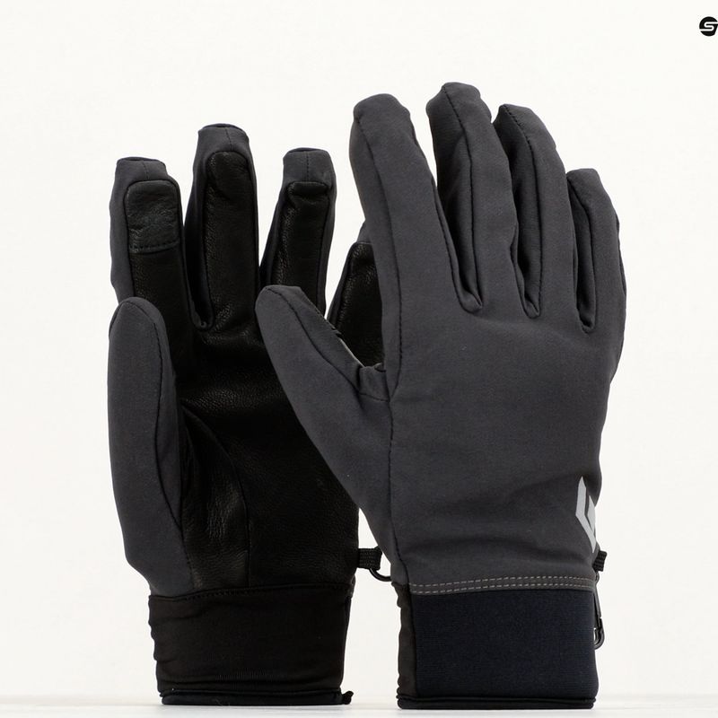 Black Diamond Midweight Softshell slidinėjimo pirštinės dūminės 6
