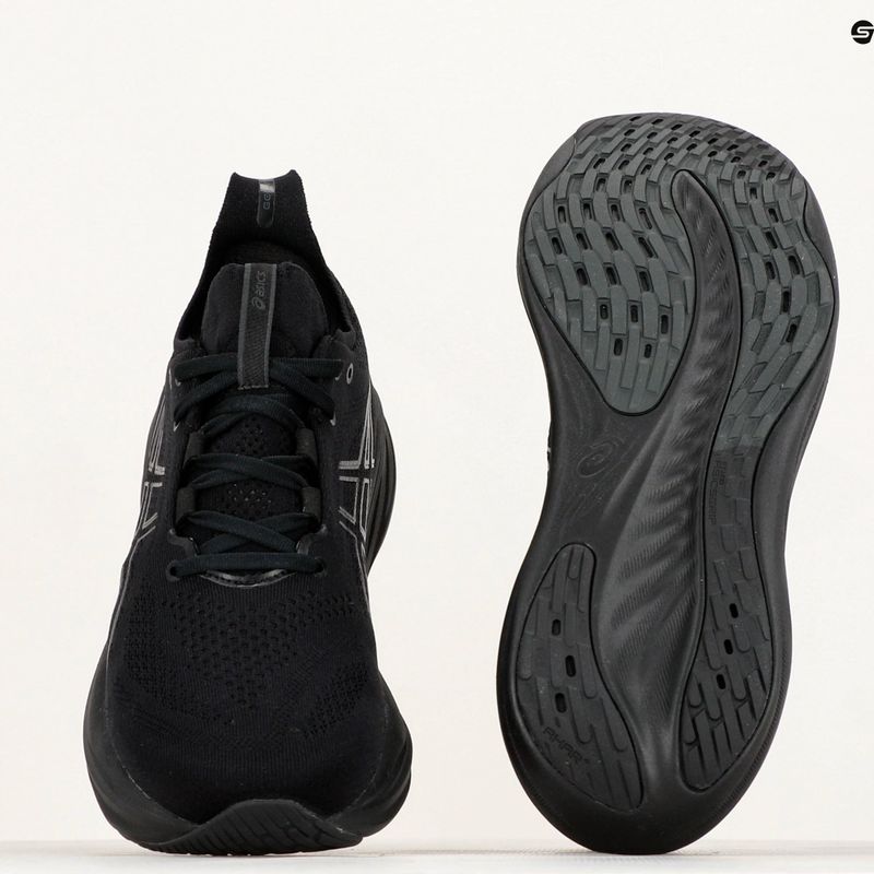 Vyriški bėgimo bateliai ASICS Gel-Nimbus 26 black/black 12