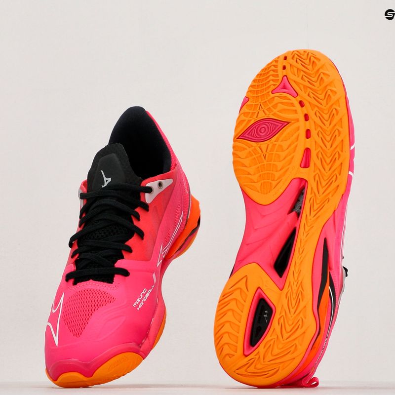 Vyriški rankinio bateliai Mizuno Wave Mirage 5 radiant red/white/carrot curl 10