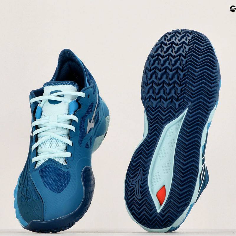 Vyriški teniso batai Mizuno Wave Enforce Tour CC moroccan blue/white/bluejay 10