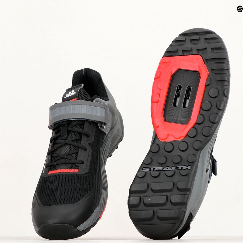 Dviračio batai MTB vyriški adidas FIVE TEN Trailcross Clip In core black/grey three/red 22