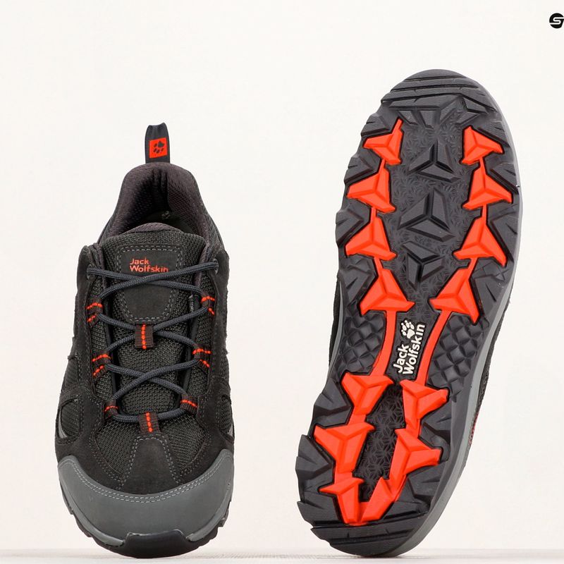 Vyriški žygio batai Jack Wolfskin Vojo 3 Texapore Low grey/orange 10