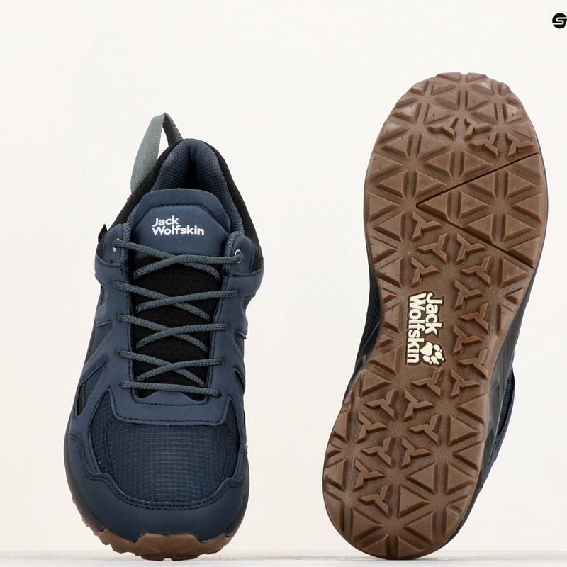 Vyriški žygio batai Jack Wolfskin Woodland 2 Texapore Low night blue 10