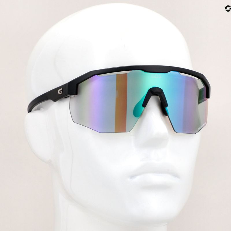 Akiniai nuo saulės GOG Argo C matt black/polychromatic green 11