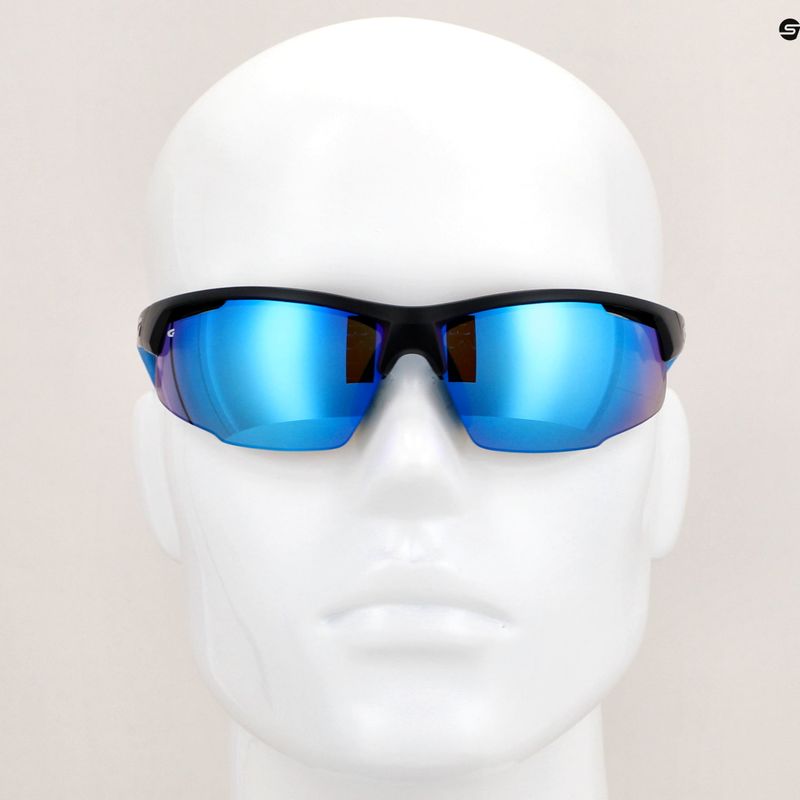Akiniai nuo saulės GOG Falcon matt black/blue/polychromatic white-blue 12