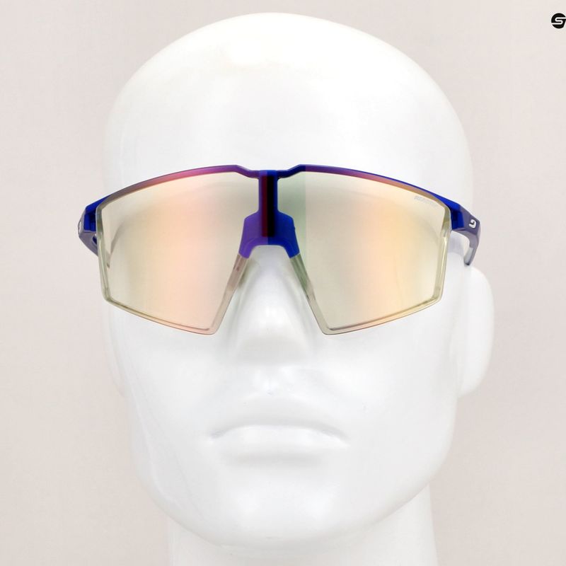 Akiniai nuo saulės Julbo Edge Reactiv 1-3 Light Amplifier metalic blue/white/multilayer gold pink 10