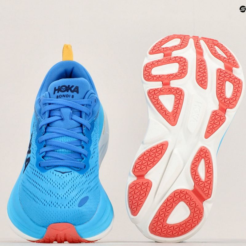 Moteriški bėgimo bateliai HOKA Bondi 8 virtual blue/swim day 12