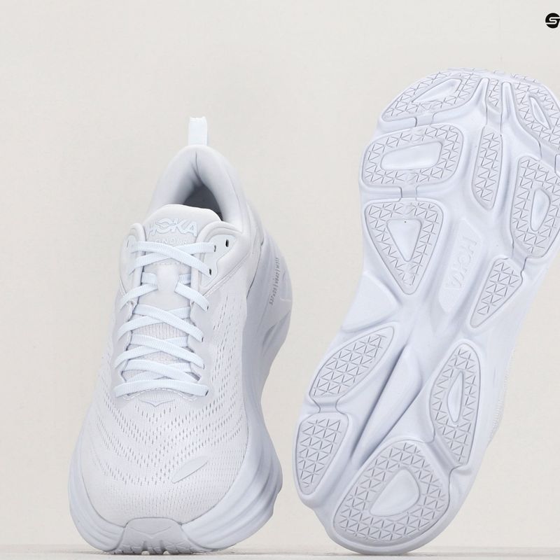 Vyriški bėgimo bateliai HOKA Bondi 8 white/white 9