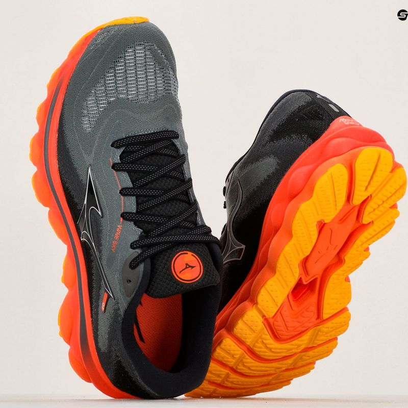 Vyriški bėgimo bateliai Mizuno Wave Sky 7 turbulence/nickel/hot coral 11