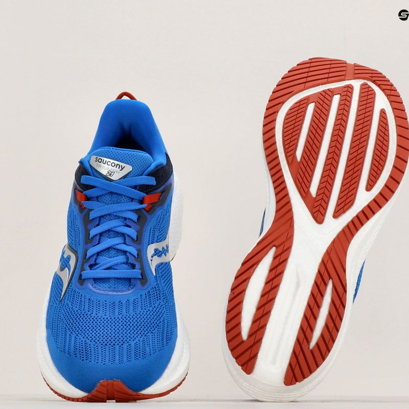 Vyriški bėgimo bateliai Saucony Triumph 21 cobalt/silver 9