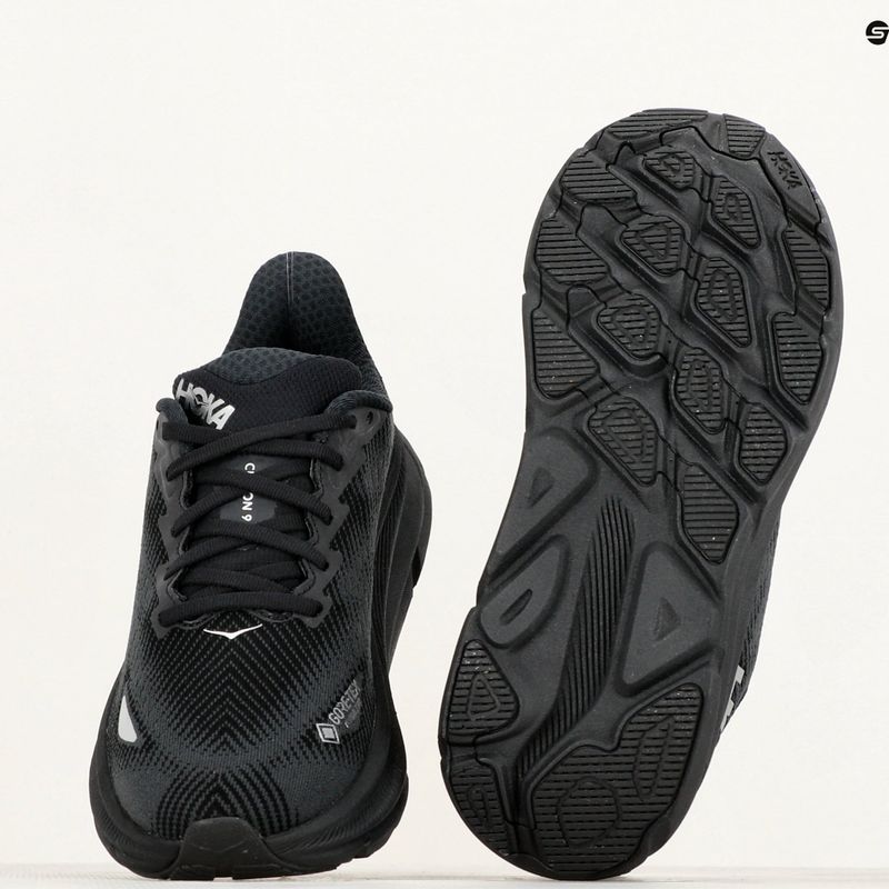 Moteriški bėgimo bateliai HOKA Clifton 9 GTX black/black 10