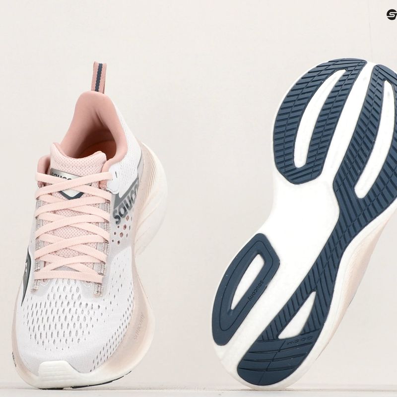 Moteriški bėgimo batai Saucony Ride 17 white/lotus 9