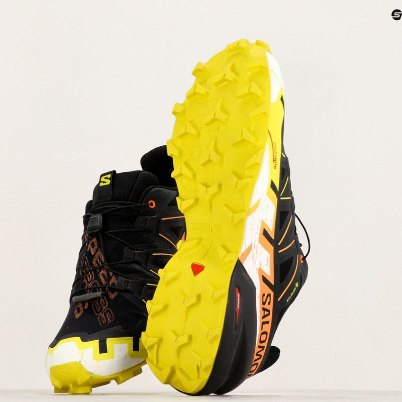 Vyriški bėgimo batai Salomon Speedcross 6 GTX black/sulphur spring/bird of paradise 10
