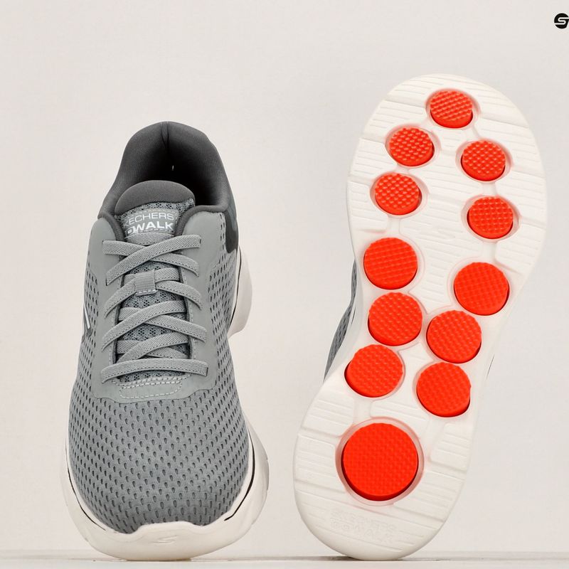 Vyriški batai SKECHERS Go Walk 7 The Construct grey/white/orange 9