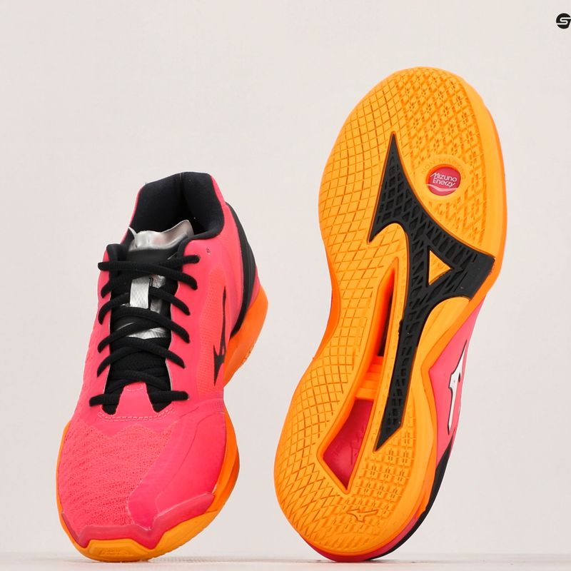 Vyriški rankinio bateliai Mizuno Wave Stealth Neo radiant red/white/carrot curl 9