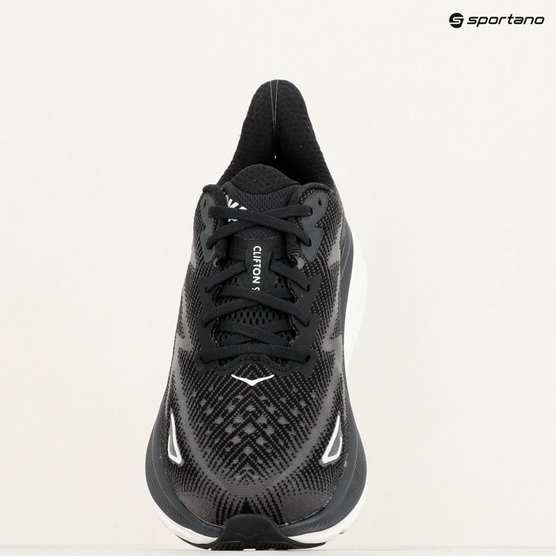 Vyriški bėgimo batai HOKA Clifton 9 Wide black/white 9