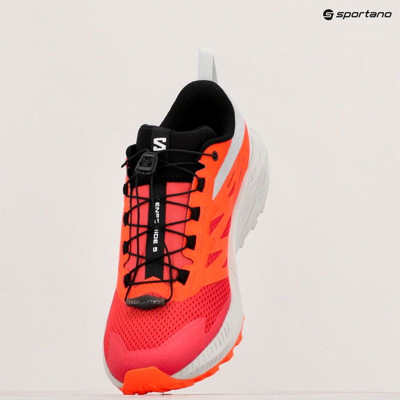 Vyriški bėgimo batai Salomon Sense Ride 5 lunar rock/shocking orange/fiery red 10