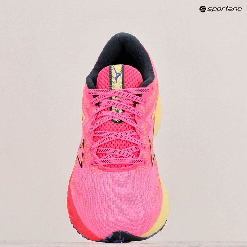 Moteriški bėgimo batai Mizuno Wave Rider 27 h-vpink/oblue/luminous 9