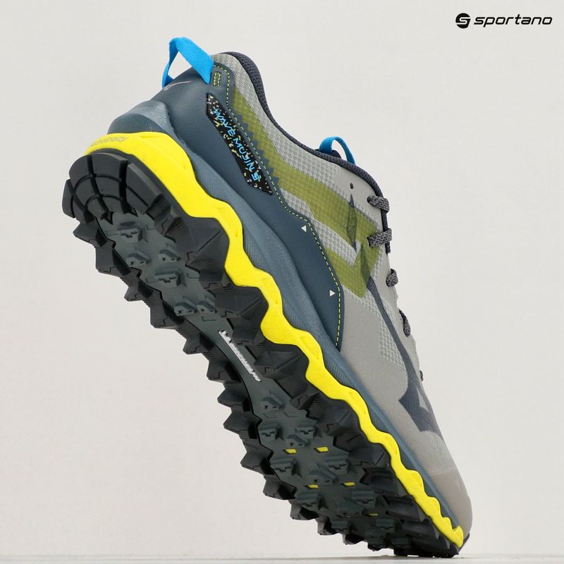 Vyriški bėgimo bateliai Mizuno Wave Mujin 9 grey/oblue/bolt2(neon) 9