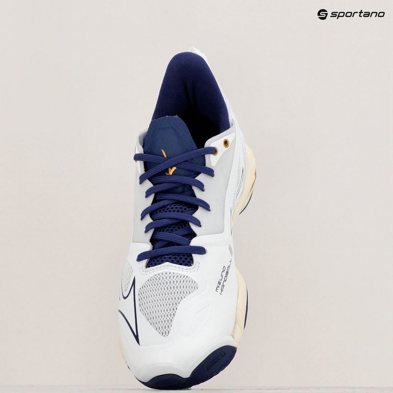 Vyriški rankinio bateliai Mizuno Wave Mirage 5 white/bribbon/mp gold 9