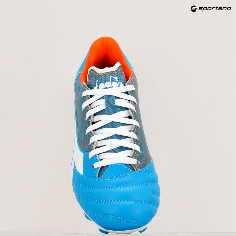 Vyriški futbolo bateliai Diadora Brasil Elite Veloce GR LPU blue fluo/white/orange 16