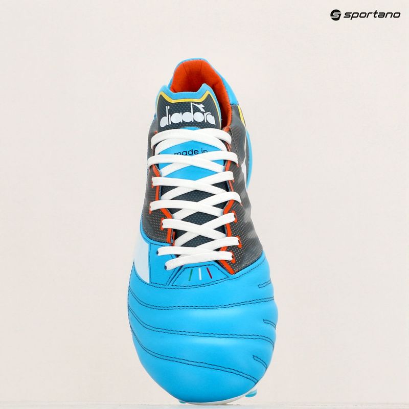 Vyriški futbolo bateliai Diadora Brasil Elite Veloce GR ITA LPX blue fluo/white/orange 11