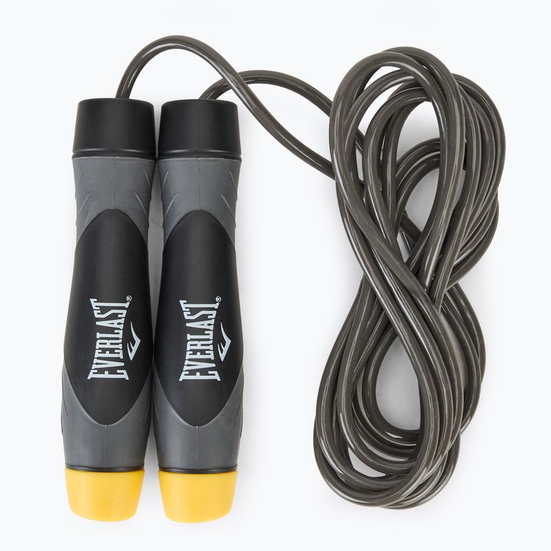 Šokdynė su svarmenimis Everlast Weighted Jump Rope grey/black