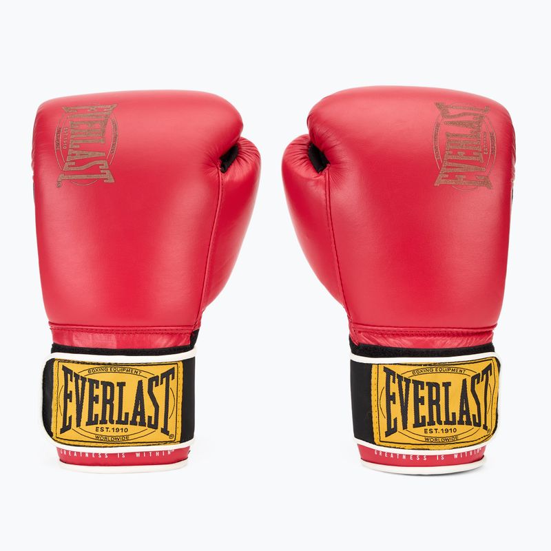 Bokso pirštinės Everlast 1910 Classic red 2