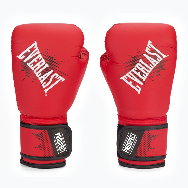 Everlast junior Pu Prospect Gloves vaikiškos bokso pirštinės raudonos EV4600