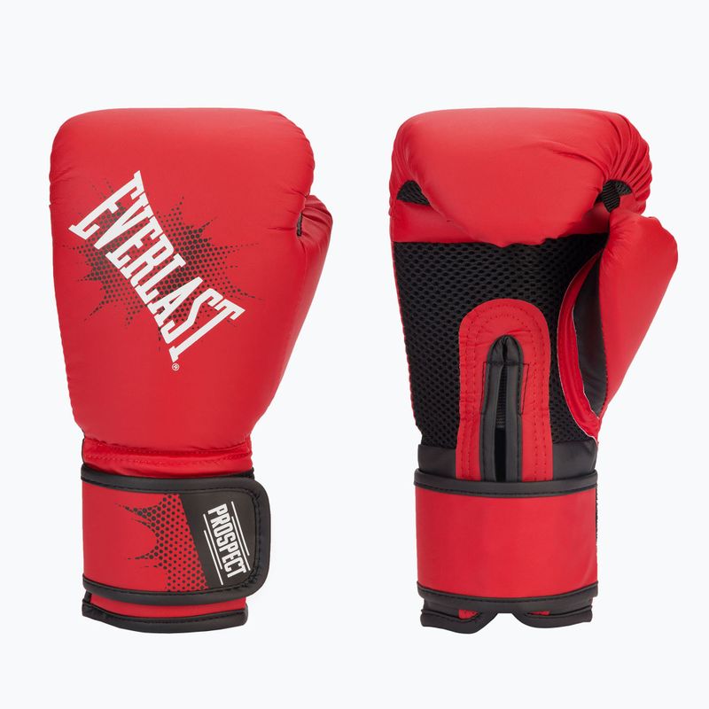 Everlast junior Pu Prospect Gloves vaikiškos bokso pirštinės raudonos EV4600 3