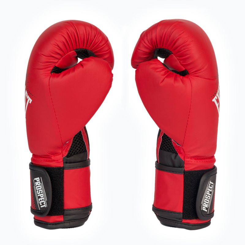 Everlast junior Pu Prospect Gloves vaikiškos bokso pirštinės raudonos EV4600 4