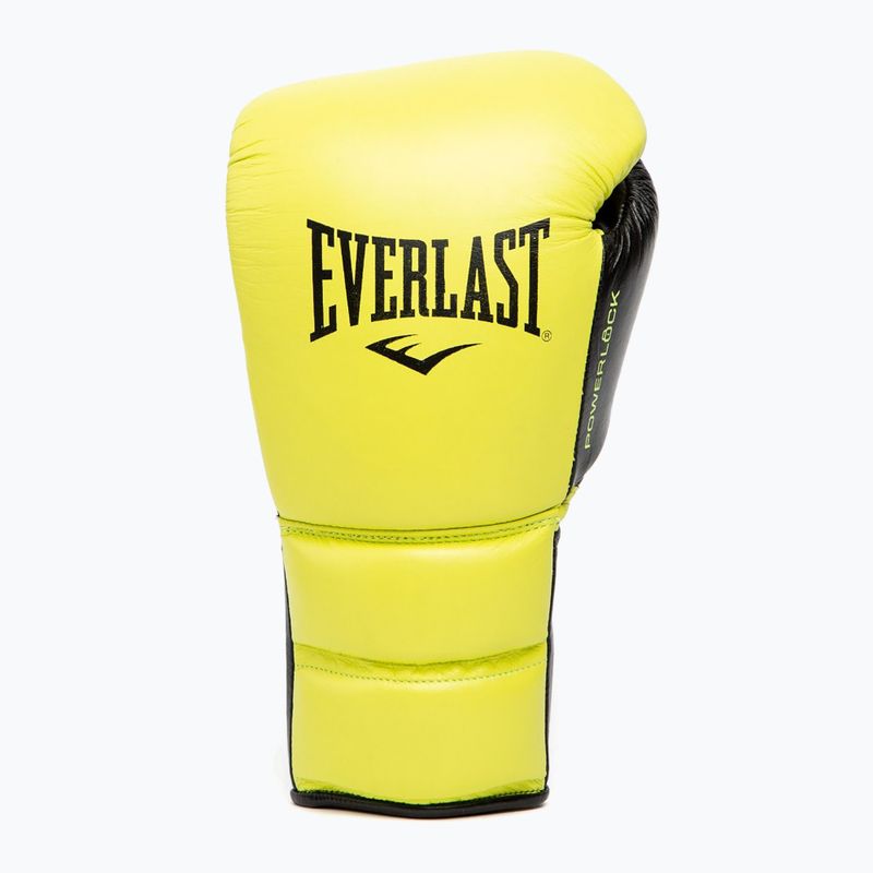 Bokso pirštinės Everlast Powerlock 2 Laced Pro Training neon yellow 8