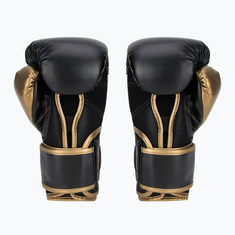 Bokso pirštinės Everlast Powerlock 2 black/gold 3
