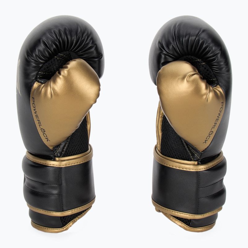 Bokso pirštinės Everlast Powerlock 2 black/gold 4