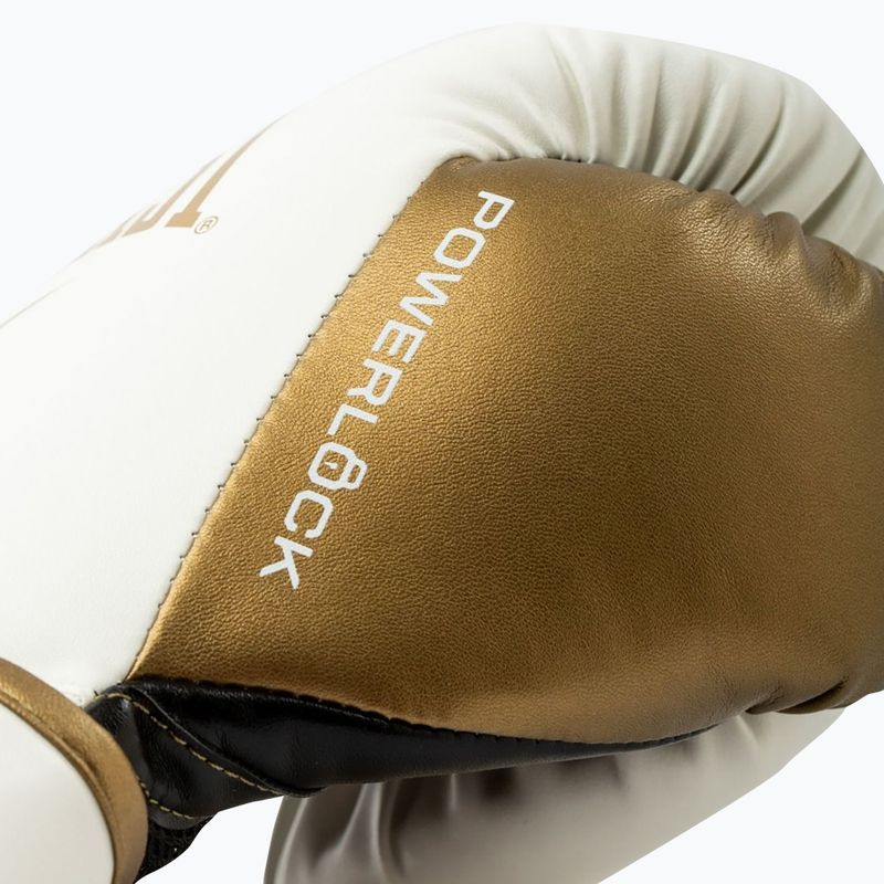 Bokso pirštinės Everlast Powerlock 2 white/gold 5