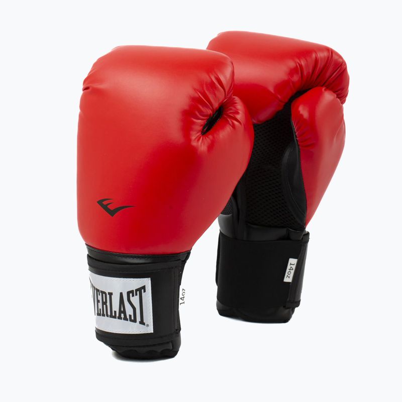 Everlast Pro Style 2 raudonos bokso pirštinės EV2120 RED 6