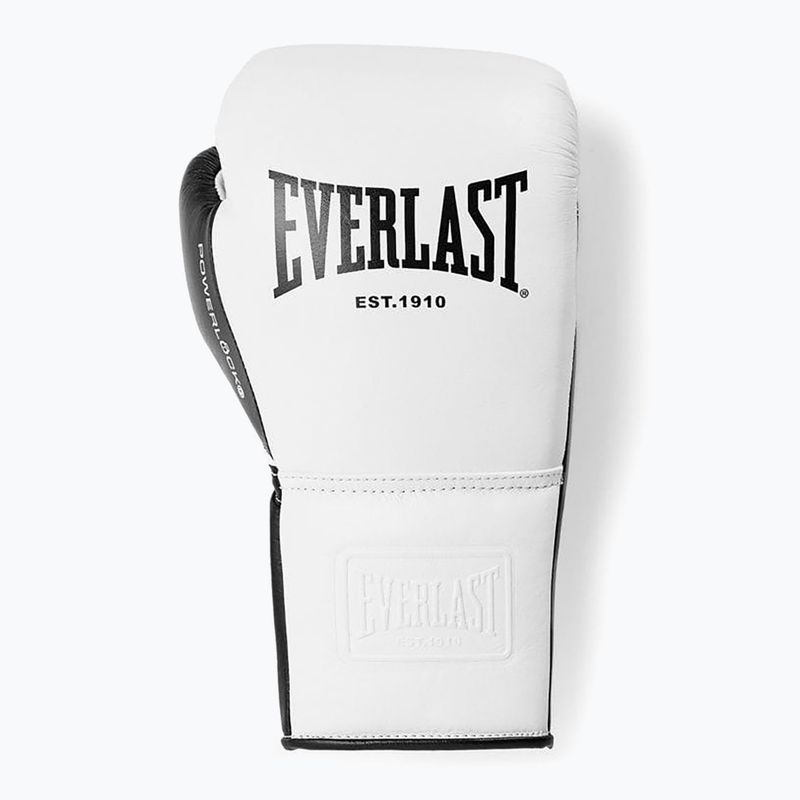 Bokso pirštinės Everlast Powerlock Pro OG Laced white/black 2