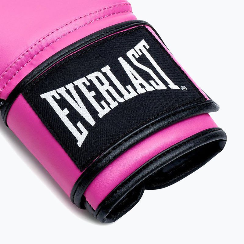 Bokso pirštinės Everlast Powerlock Pro OG H&L Training Glove pink/black 5